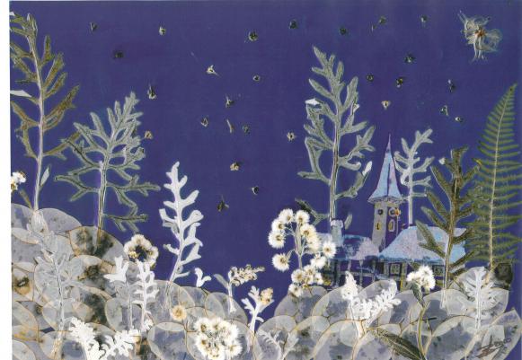 Neige village - Nicole Bourgait - Cliquer pour afficher en grand
