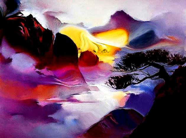 Cascade - Nicole Bourgait - Cliquer pour afficher en grand