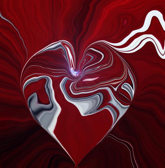 Coeur st valentin - Nicole Bourgait