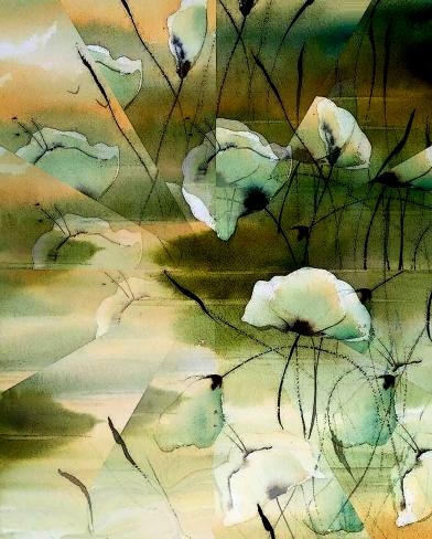 Coquelicots blancs - Nicole Bourgait