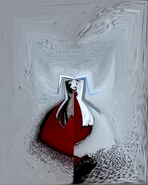 petite robe rouge - Nicole Bourgait
