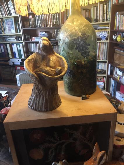 Femme et le bébé - Nicole Bourgait
