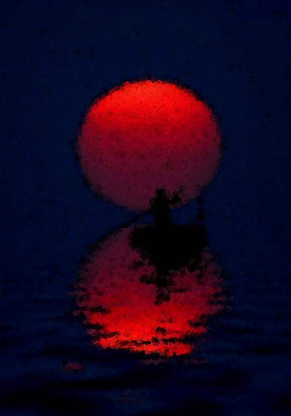 Lune rouge - Nicole Bourgait - Click to enlarge