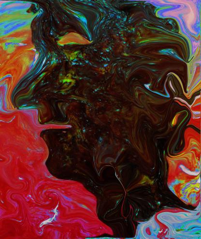 masque sombre - Nicole Bourgait