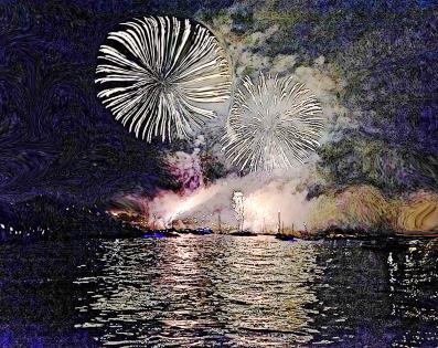 Feu artifice - Nicole Bourgait