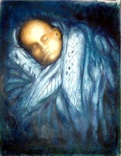 Baby in Blue - Francisco Flores