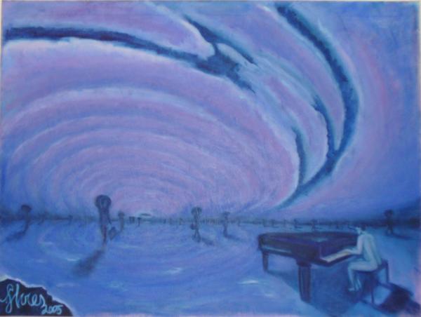 Pianist with Whirlwind - Francisco Flores - Click to enlarge