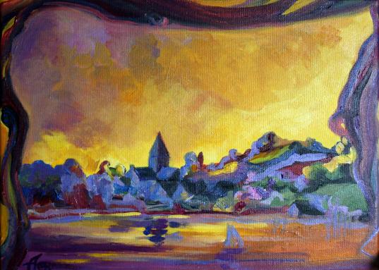 Lagon d'or d'Automne - Aurore