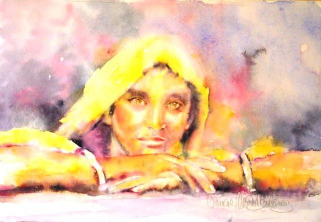 L'attente - Viviane Micard-Badaroux - Click to enlarge