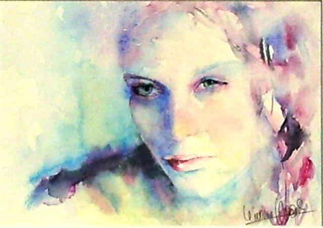 Regard turquoise - Viviane Micard-Badaroux - Cliquer pour afficher en grand