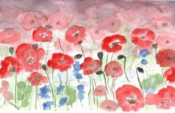 fleurs : coquelicots - Sylvaine Pernice - Click to enlarge