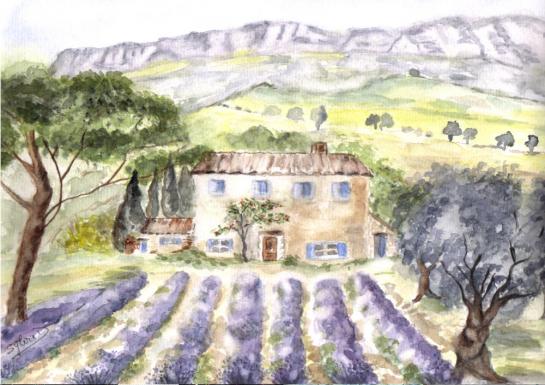 paysage : la sainte victoire - Sylvaine Pernice