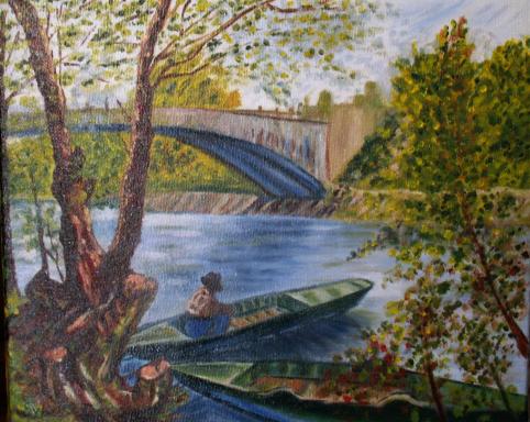 reproduction : le pêcheur de van gogh - Sylvaine Pernice