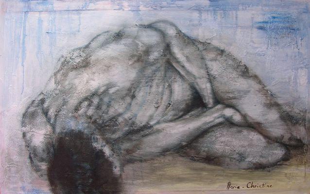 fresque bleue - Marie-Christine Boulet-Faust - Cliquer pour afficher en grand