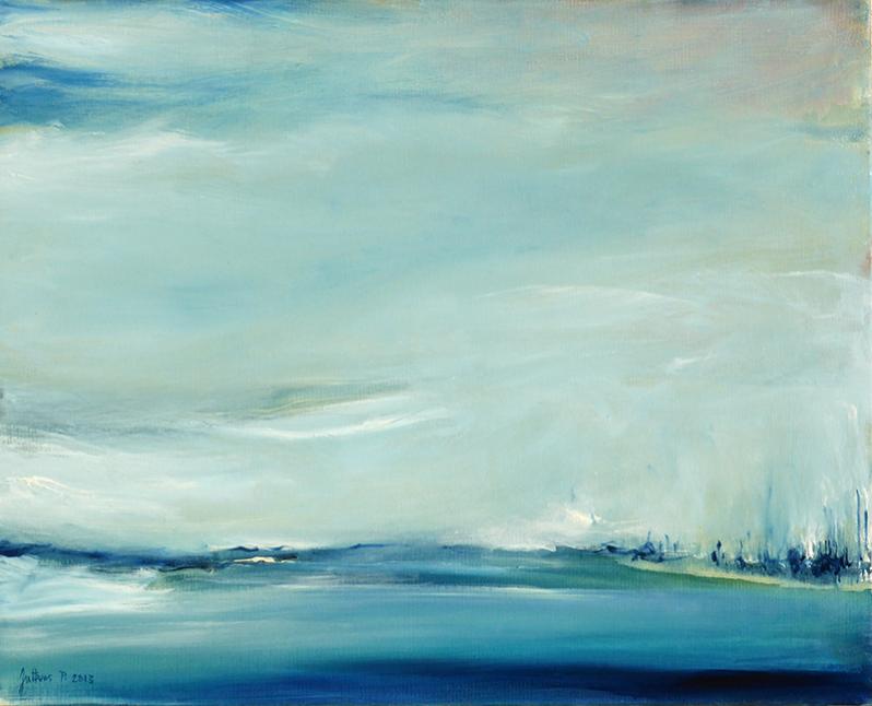 Paysage abstrait bleuté - Philippe Juttens - Click to enlarge
