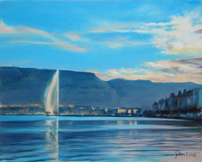 Rade de Genève en hiver (n°3) - Philippe Juttens - Click to enlarge