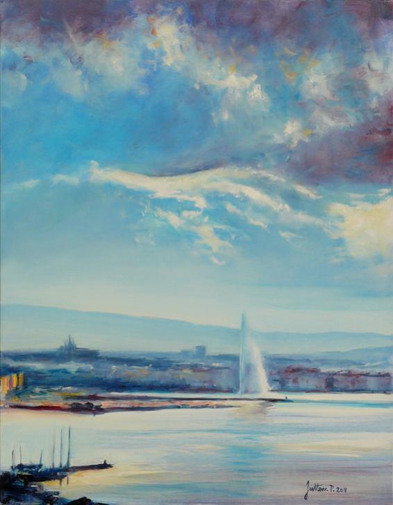 Rade de Genève, le matin - Philippe Juttens