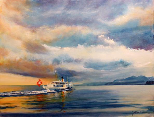 Vapeur sur le Léman - Philippe Juttens - Cliquer pour afficher en grand