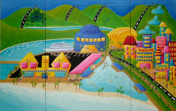 Cairns Esplanade Triptych - Anne Ah Gee - Cliquer pour afficher en grand