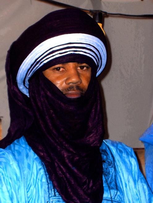 portait d'un homme bleu - Mohamed Harireche