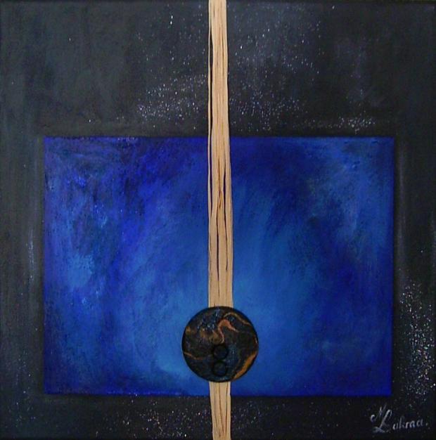Composition noire et bleue - Myriam Lakraa - Click to enlarge