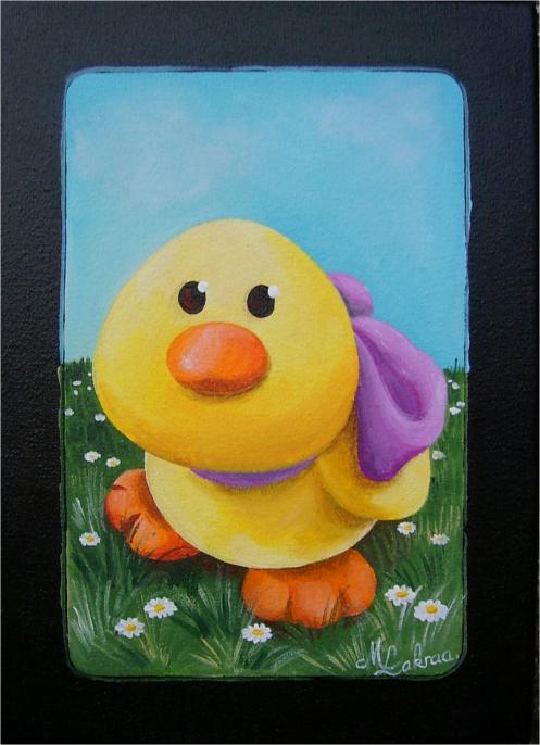 Poussin au ruban - Myriam Lakraa