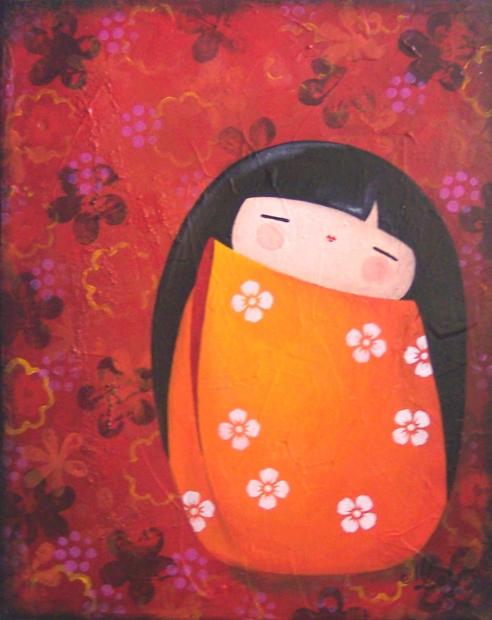 Aiko et fleurs - Myriam Lakraa