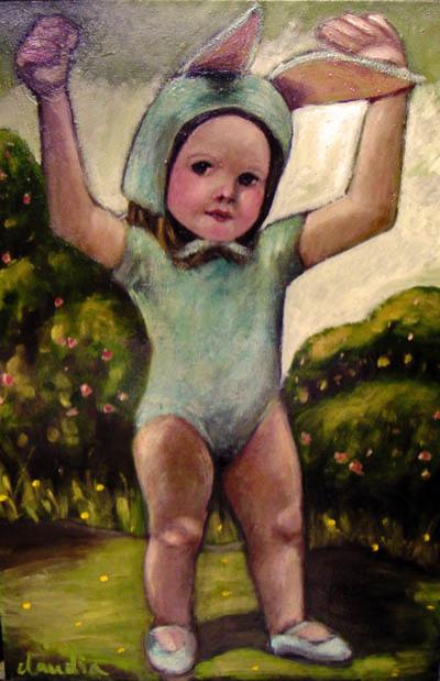 Flavia as a rabbit - Claudia Caponi