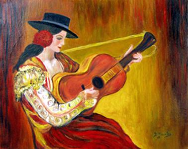 La Guitariste - Germaine Mauclere