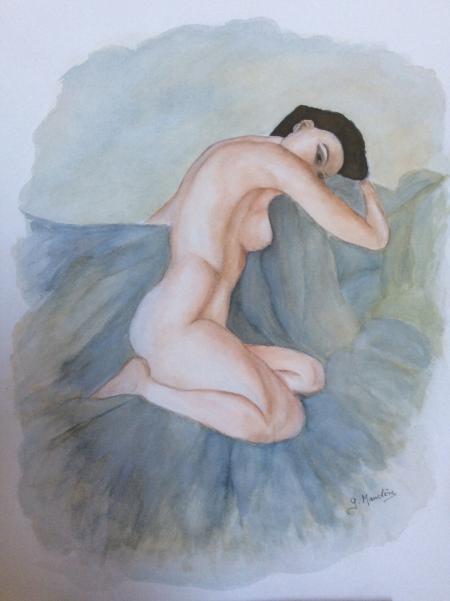 Nu de profil N°1 - Germaine Mauclere