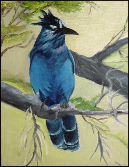 oiseau bleu - Angelique Jeannin