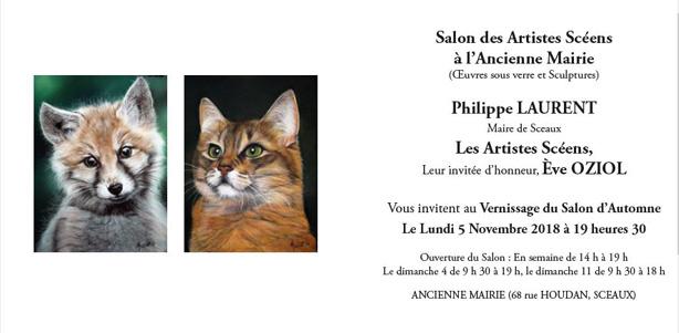 invitation vernissage Sceau - Eve Oziol - Click to enlarge