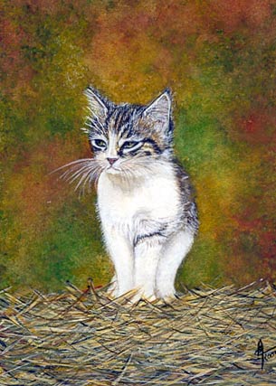 Miniature : Gentle Cat - Eve Oziol