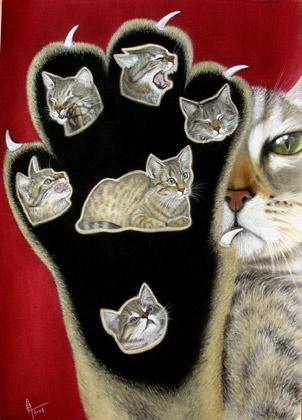Sceau de chat - Eve Oziol