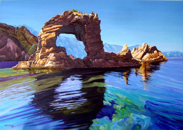 Corse, Golfe de Porto, Arche de Purtellu - Amaury - Cliquer pour afficher en grand