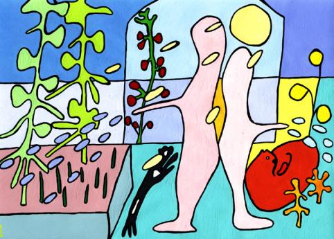 Watering the garden - Dodman