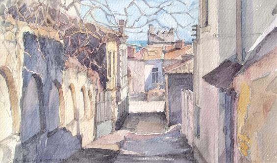 Constanza. Narrow street - Catalin Botezatu
