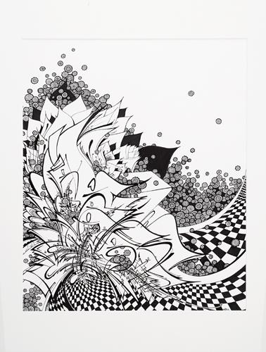 encre sur canson - Spher