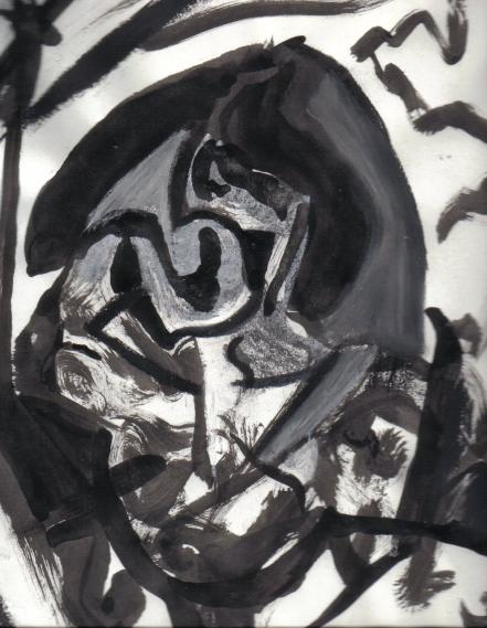 portrait of the artist writing - Ian Malloy