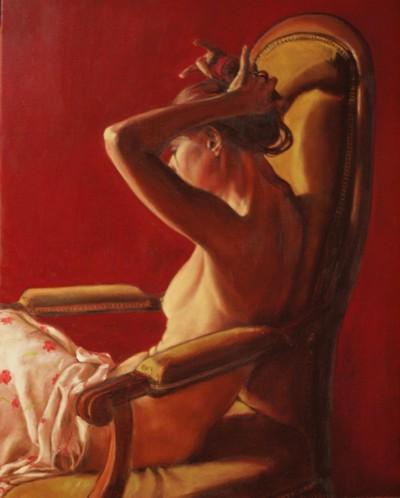 Anne à la rose - Bertrand Vetier