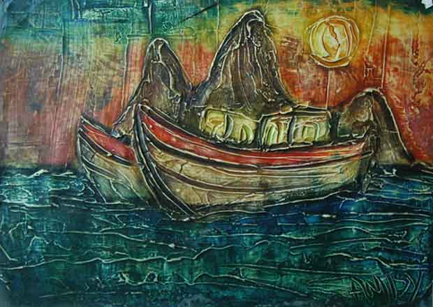 Bateaux  a Trouville - Renato Amisy - Click to enlarge