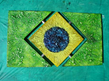 drapeau bresilien - hommage de la nature du pay´s - Renato Amisy
