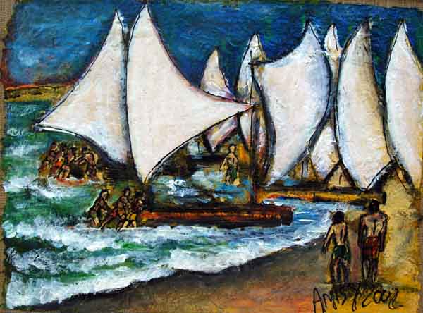 Barques de pêcheurs 1 - Renato Amisy - Cliquer pour afficher en grand