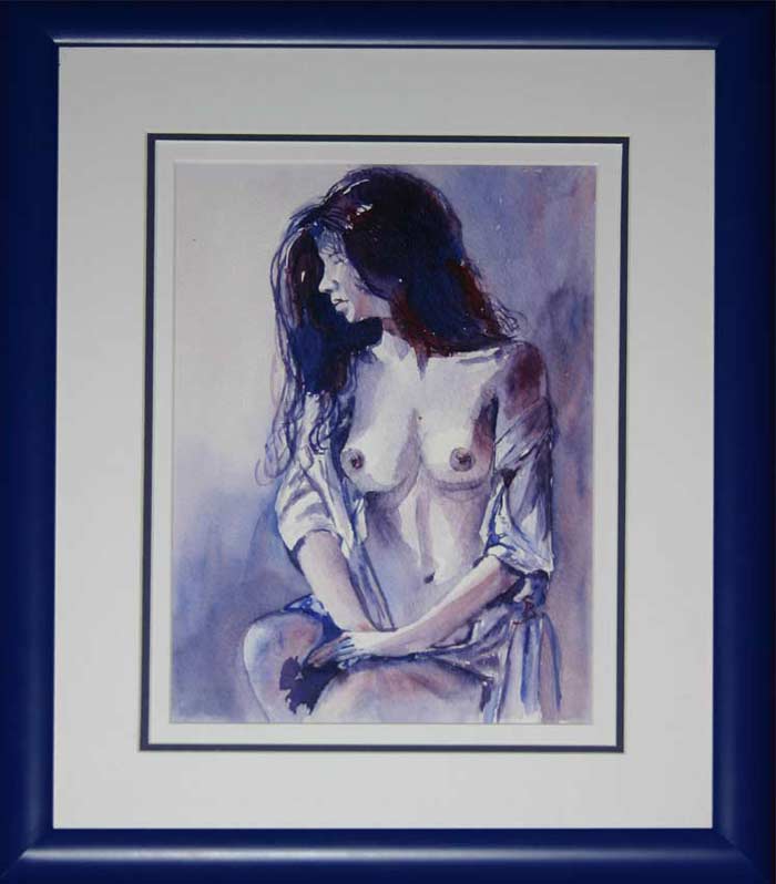 Dame bleue - Serge Bernard - Click to enlarge