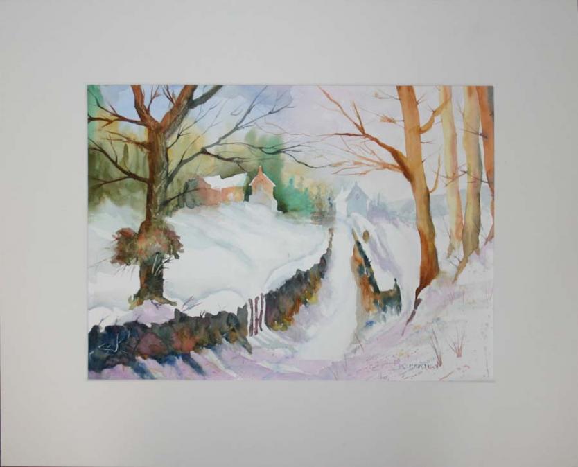Paysage hivernal - Serge Bernard - Click to enlarge