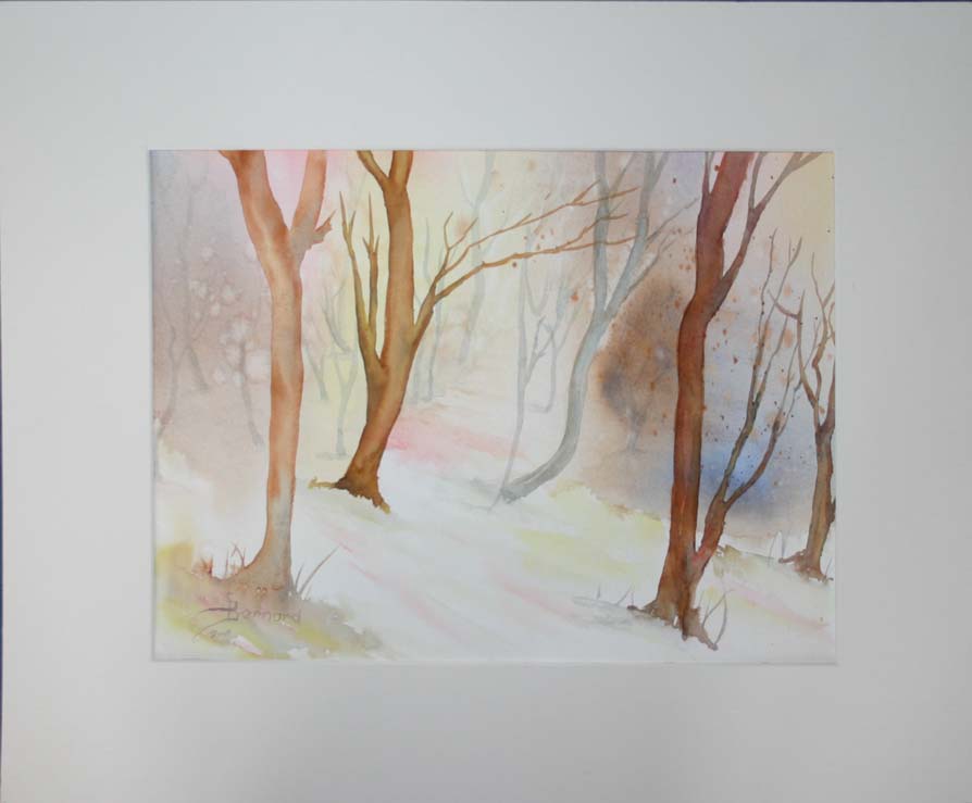 Sous bois en hiver - Serge Bernard - Click to enlarge