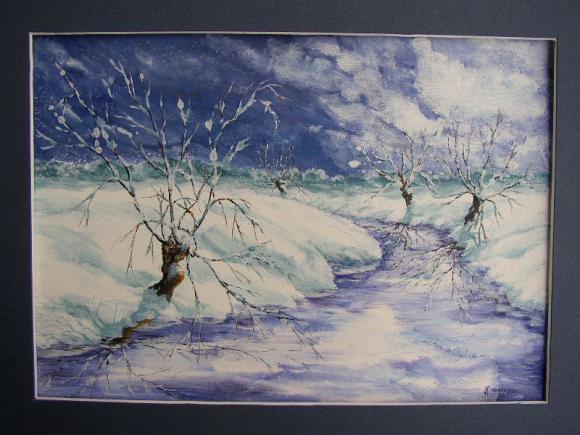 Chemin d'hiver - Jean pierre Gouysse - Click to enlarge