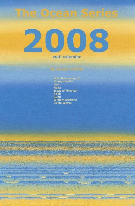 2008 Calender - Cover - Carson Collins