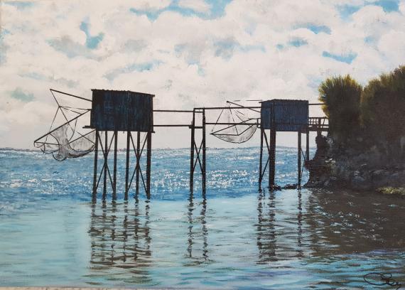 Carrelets à talmont sur gironde - Claude BONNÎN