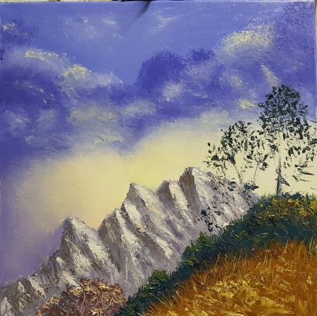 Coucher de Soleil sur la montagne - Claude BONNÎN